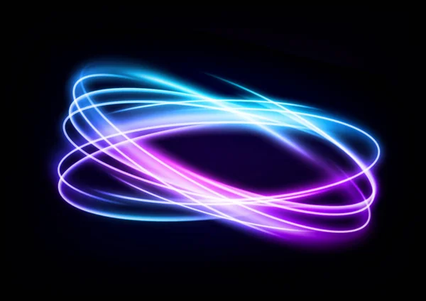 Abstract Multicolor Wind Line Light Ізольована Легка Редагування Векторний Приклад — стоковий вектор