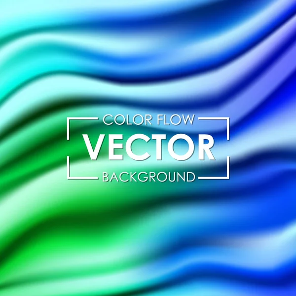 Color Flow Poster Wave Flytande Form Färg Bakgrund Abstrakt Färg — Stockfoto