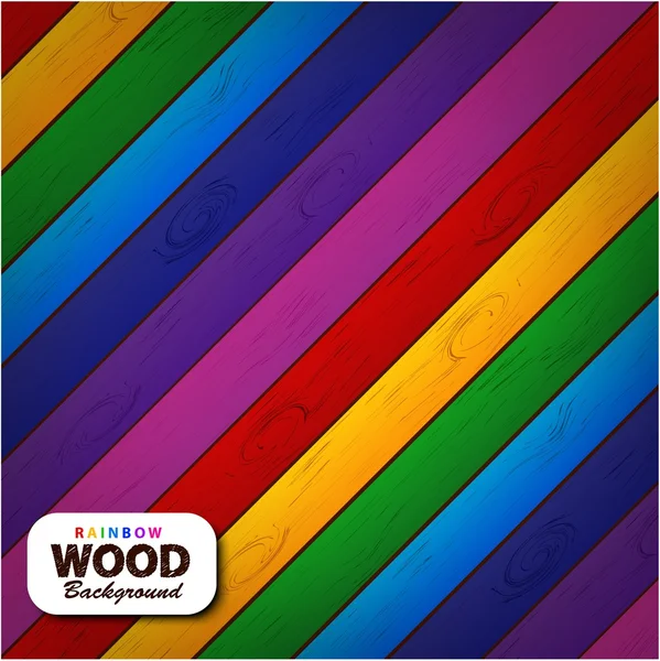 Fundo de madeira colorido arco-íris — Fotografia de Stock