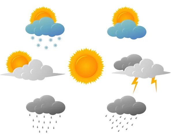 Diseño de iconos meteorológicos — Foto de Stock