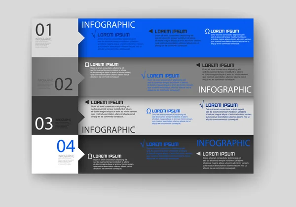 Plantilla de diseño moderno infográfico — Foto de Stock