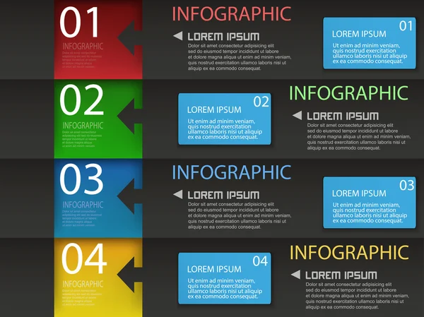 Nowoczesny Design Infograhic szablon — Zdjęcie stockowe