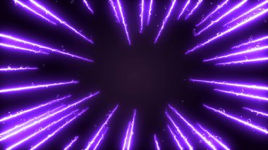 Violet Rays Zoom in Motion Effect, Light Color Trails, Geniş Ekran 4K Çözünürlük