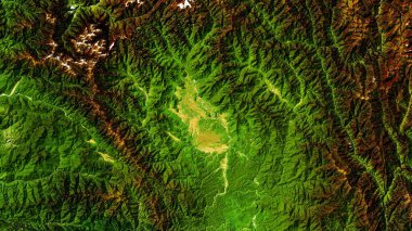 Myanmar Haritasında 4K İnanılmaz Vadi, Yüksek Çözünürlüklü Sınır Tanımayan Uydu Görünümü, Geniş Ekran 4K Çözünürlük