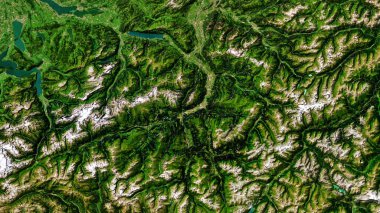 4K Alpen Dağı Haritası, Yüksek Çözünürlüklü Sınır Tanımayan Uydu Görünümü, Geniş Ekran 4K Çözünürlük