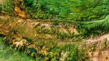 4K Guatemala Gölü Yüksek Çözünürlüklü, Sınır Tanımayan Uydu Görüntüsü, Geniş Ekran 4K Çözünürlük