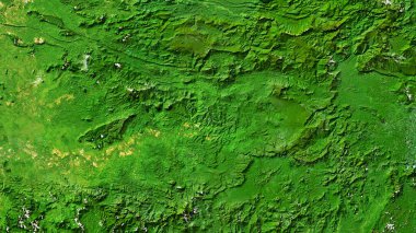 Endonezya Haritası 4K Merkez Kalimantan, Yüksek Çözünürlüklü Sınır Tanımayan Uydu Görünümü, Geniş Ekran 4K Çözünürlük