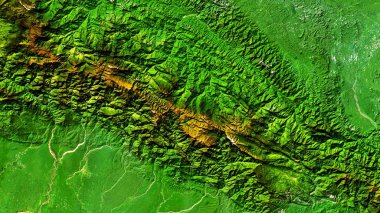 Papua Endonezya 'nın 4K Mandala Dağı Yüksek Çözünürlüklü Sınır Tanımayan Uydu Görüntüsü, Geniş Ekran 4K Çözünürlük