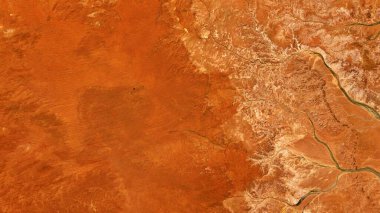 4K Tallaringa Koruma Parkı Güney Avustralya Haritası, Yüksek Çözünürlüklü Sınır Tanımayan Uydu Görüntüsü, Geniş Ekran 4K Çözünürlük