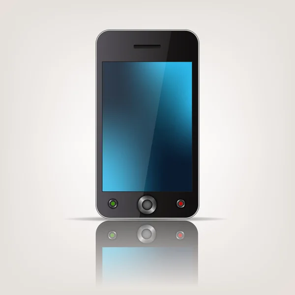 Ekran dotykowy smartphone mobilnych szablon — Wektor stockowy