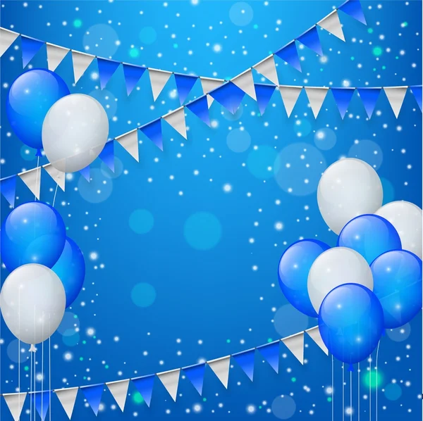 Confettis Happy Birthday Bleu