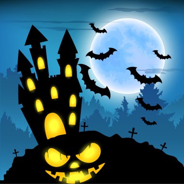 Mutlu Cadılar Bayramı tebrik kartı