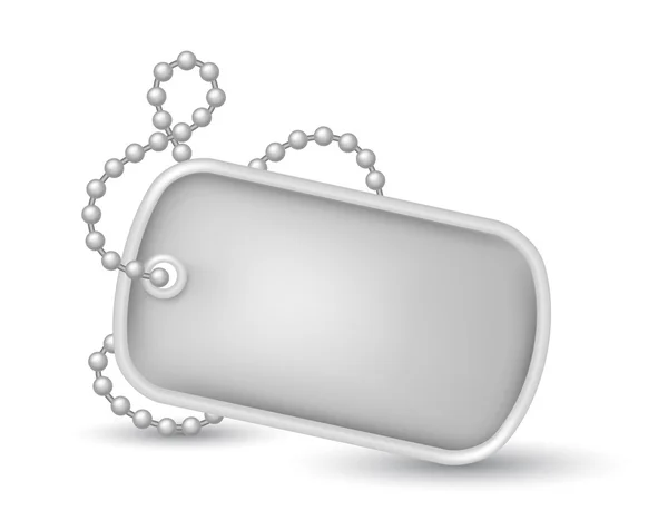 Military dog tags illustration — Stock Vector