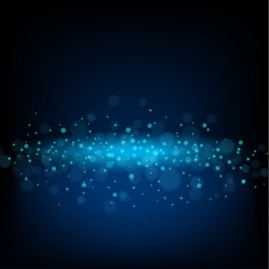 Soyut mavi nebula ışıklar arka plan