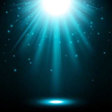 Arka plan parlayan Mavi ışıklar