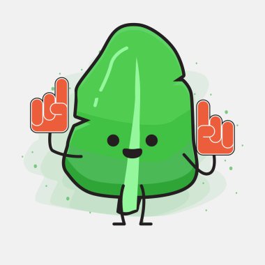 Şirin Yaprak Vektörü Karakterinin bir çizimi