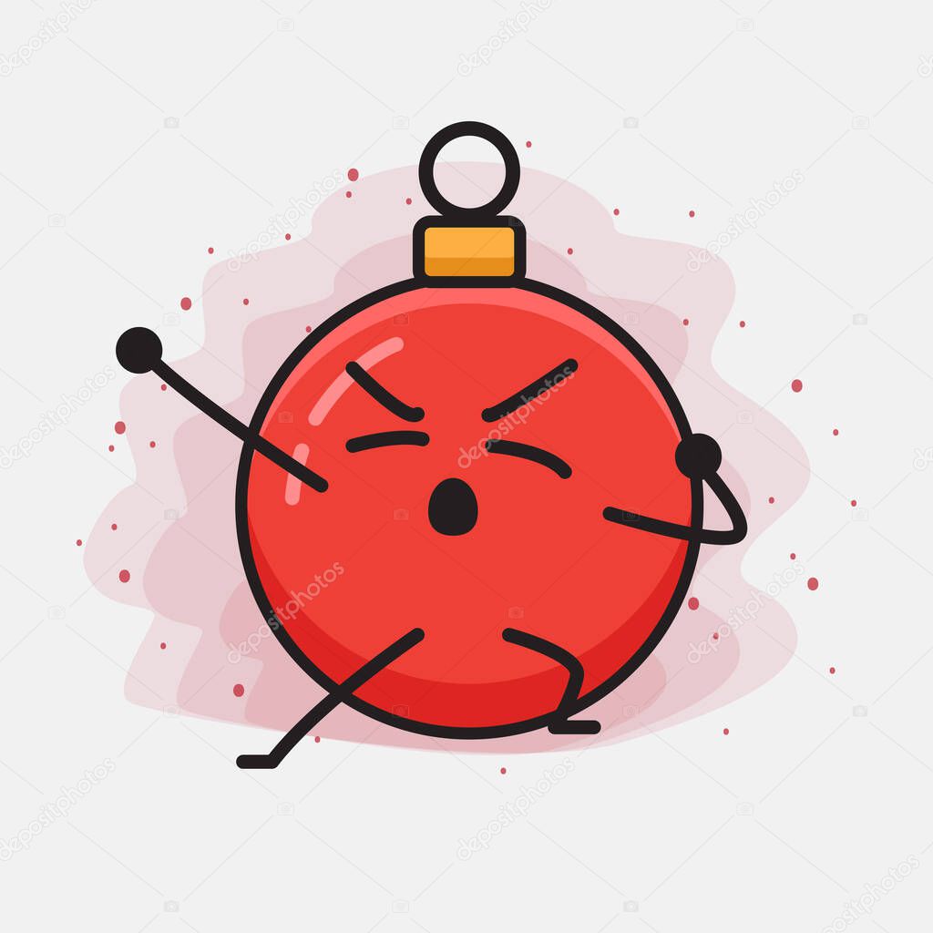 Christmas Bauble Ball Cute Vector Character Illustration