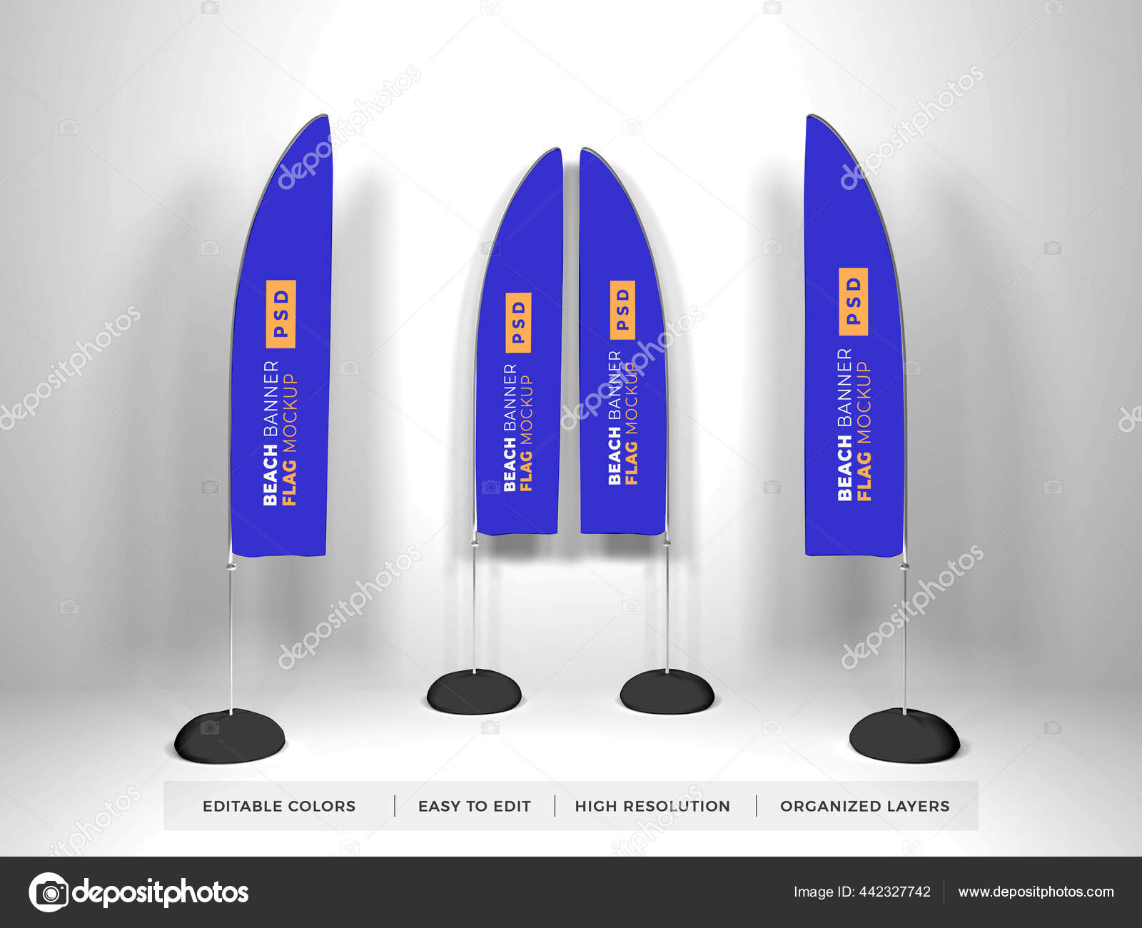 Download 204 Beach Flag Mockup Stock Photos Free Royalty Free Beach Flag Mockup Images Depositphotos