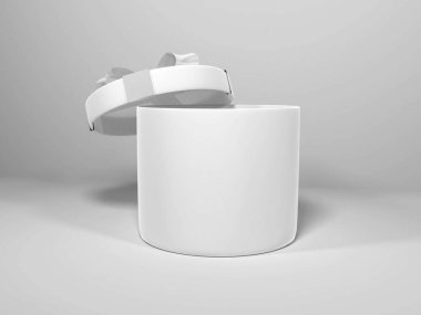 Mockup Sahne Şablonu ile Noel Hediye Kutusu