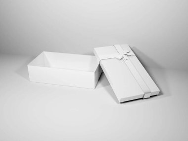 Mockup Sahne Şablonu ile Noel Hediye Kutusu