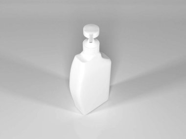 Gerçekçi Sıvı Sabun Şişe Paketleme Modeli