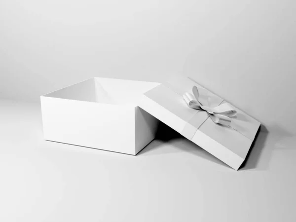 Weihnachten Geschenk Box Mit Mockup Szene Vorlage — Stockfoto