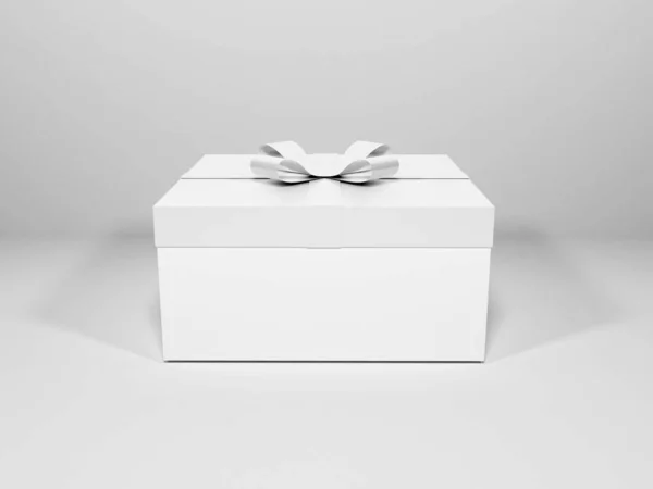 Рождественская Подарочная Коробка Макетом Сцены — стоковое фото