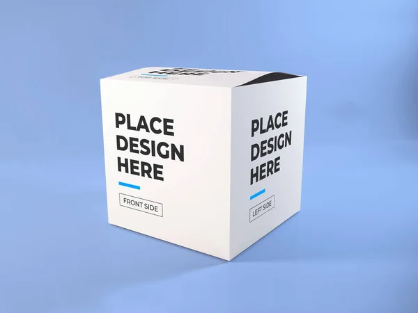 Realistisk Förpackning Mockup Mall — Stockfoto