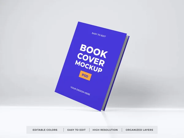 Realistisk Bok Täcka Mockup Mall — Stockfoto