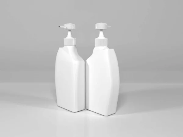 切实可行的液体肥皂瓶包装软垫 — 图库照片