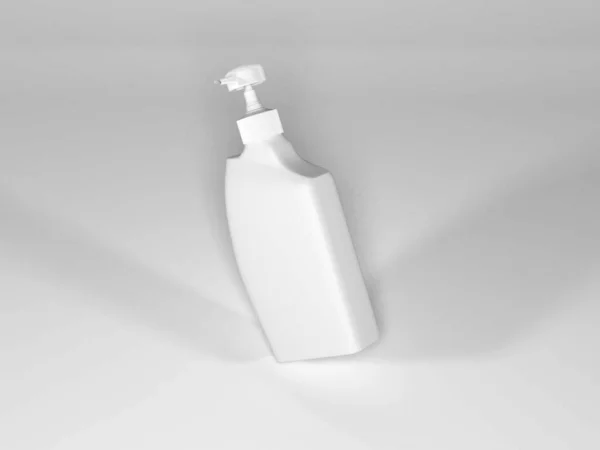 切实可行的液体肥皂瓶包装软垫 — 图库照片