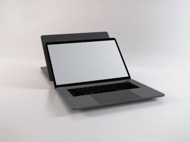Gerçekçi Laptop Model Şablonu Sahnesi