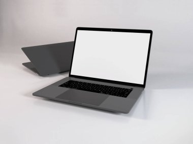 Gerçekçi Laptop Model Şablonu Sahnesi