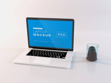 Gerçekçi Laptop Model Şablonu Sahnesi