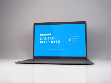 Gerçekçi Laptop Model Şablonu Sahnesi