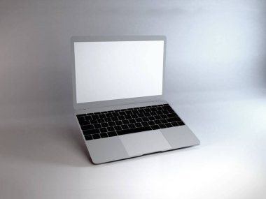 Gerçekçi Laptop Model Şablonu Sahnesi