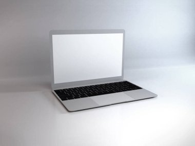 Gerçekçi Laptop Model Şablonu Sahnesi
