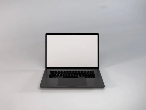 Cena Modelo Mockup Laptop Realista — Fotografia de Stock