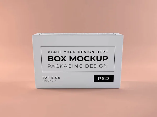 Realistische Long Box Verpackungs Mockup Vorlage — Stockfoto