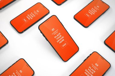 Gerçekçi Akıllı Telefon Model Şablonu