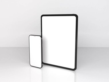 Gerçekçi Akıllı Telefon ve Tablet Model Şablonu