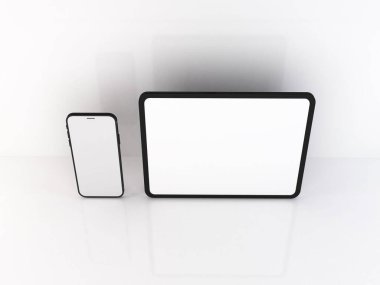 Gerçekçi Akıllı Telefon ve Tablet Model Şablonu