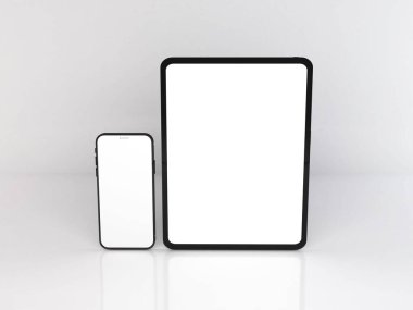 Gerçekçi Akıllı Telefon ve Tablet Model Şablonu