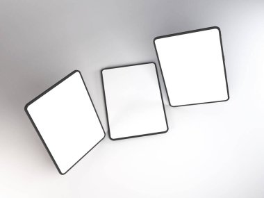 Gerçekçi Tablet Aygıt Model Şablonu Sahnesi