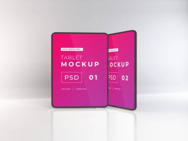 Gerçekçi Tablet Aygıt Model Şablonu Sahnesi