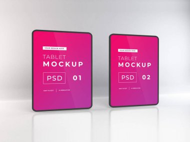 Gerçekçi Tablet Aygıt Model Şablonu Sahnesi