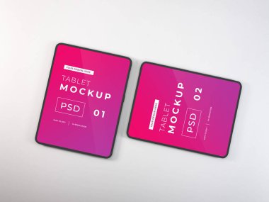 Gerçekçi Tablet Aygıt Model Şablonu Sahnesi