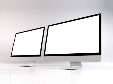 Gerçekçi Kişisel Bilgisayar Model Şablonu Sahnesi
