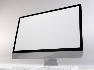 Gerçekçi Kişisel Bilgisayar Model Şablonu Sahnesi