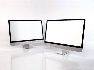 Gerçekçi Kişisel Bilgisayar Model Şablonu Sahnesi